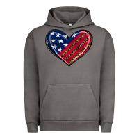 Pigment Tornado leopard with american flag Urban Hoodie - RanaPortraitStore