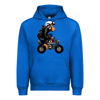Cobalt monkey bike cartoon Urban Hoodie - artisFamous