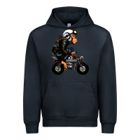 Navy monkey bike cartoon Urban Hoodie - artisFamous