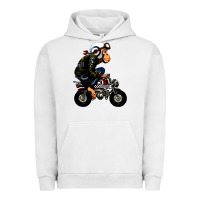 Pigment Lunar Rock monkey bike cartoon Urban Hoodie - artisFamous
