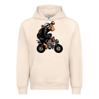 Sandshell monkey bike cartoon Urban Hoodie - artisFamous