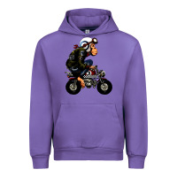 Tulip monkey bike cartoon Urban Hoodie - artisFamous