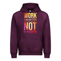 Mauve Wine work smarter not harder Urban Hoodie - artisFamous