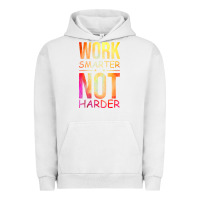 Pigment Lunar Rock work smarter not harder Urban Hoodie - artisFamous