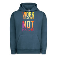 Pigment Midnight Navy work smarter not harder Urban Hoodie - artisFamous