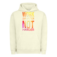 Pigment Pistachio work smarter not harder Urban Hoodie - artisFamous