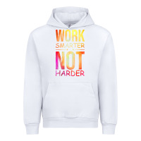 White work smarter not harder Urban Hoodie - artisFamous