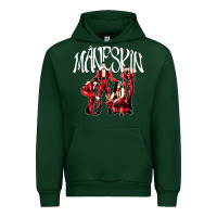 Forest Green maneskin rock Urban Hoodie - artisFamous