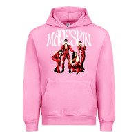 Fuchsia Pink maneskin rock Urban Hoodie - artisFamous
