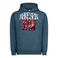 Pigment Midnight Navy maneskin rock Urban Hoodie - artisFamous