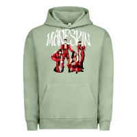 Pigment Oil Green maneskin rock Urban Hoodie - artisFamous