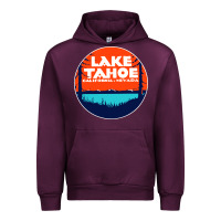 Mauve Wine lake tahoe california Urban Hoodie - artisFamous