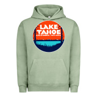 Pigment Oil Green lake tahoe california Urban Hoodie - artisFamous