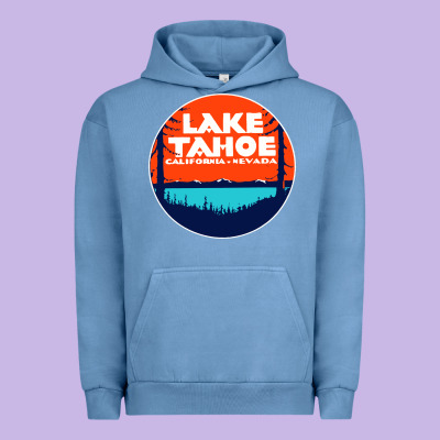 Lake Tahoe California Urban Hoodie Designed By Artisfamous