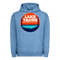 Pigment Pebble Blue lake tahoe california Urban Hoodie - artisFamous