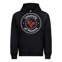 Black university of phoenix white red Urban Hoodie - artisFamous
