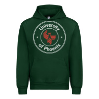 Forest Green university of phoenix white red Urban Hoodie - artisFamous
