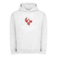 Pigment Lunar Rock university of phoenix white red Urban Hoodie - artisFamous