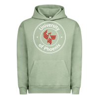 Pigment Oil Green university of phoenix white red Urban Hoodie - artisFamous