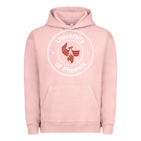 Pigment Salmon university of phoenix white red Urban Hoodie - artisFamous