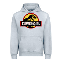 Heather Grey clever girl Urban Hoodie - artisFamous