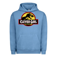 Pigment Pebble Blue clever girl Urban Hoodie - artisFamous