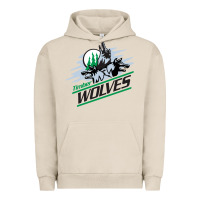 Pigment French Oak timber wolves Urban Hoodie - artisFamous