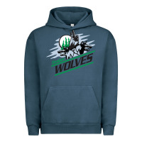 Pigment Midnight Navy timber wolves Urban Hoodie - artisFamous