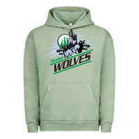 Pigment Oil Green timber wolves Urban Hoodie - artisFamous