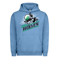 Pigment Pebble Blue timber wolves Urban Hoodie - artisFamous