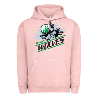 Pigment Salmon timber wolves Urban Hoodie - artisFamous