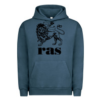 Pigment Midnight Navy ras records Urban Hoodie - artisFamous