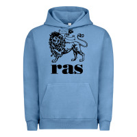 Pigment Pebble Blue ras records Urban Hoodie - artisFamous