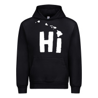 Black hi hawaii Urban Hoodie - artisFamous