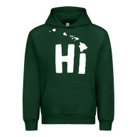 Forest Green hi hawaii Urban Hoodie - artisFamous