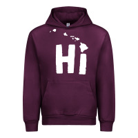 Mauve Wine hi hawaii Urban Hoodie - artisFamous