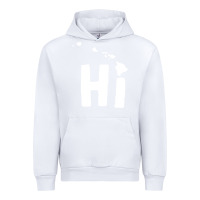 White hi hawaii Urban Hoodie - artisFamous