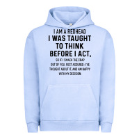 Pigment Grape Ice i am a redhead i was taught to think Urban Hoodie - artisFamous