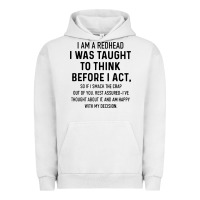 Pigment Lunar Rock i am a redhead i was taught to think Urban Hoodie - artisFamous