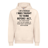 Sandshell i am a redhead i was taught to think Urban Hoodie - artisFamous