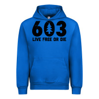 Cobalt live free or die 603 tree Urban Hoodie - artisFamous