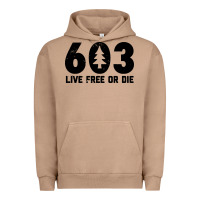 Pigment Burro live free or die 603 tree Urban Hoodie - artisFamous