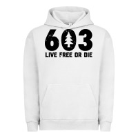 Pigment Lunar Rock live free or die 603 tree Urban Hoodie - artisFamous