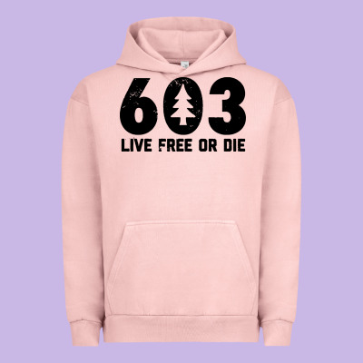 Live Free Or Die 603 Tree Urban Hoodie Designed By Artisfamous