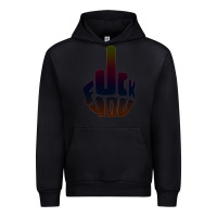Black fuck you middle finger Urban Hoodie - artisFamous
