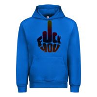 Cobalt fuck you middle finger Urban Hoodie - artisFamous