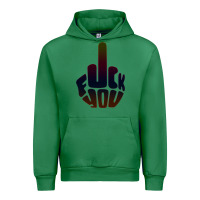Emerald fuck you middle finger Urban Hoodie - artisFamous