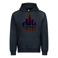 Navy fuck you middle finger Urban Hoodie - artisFamous