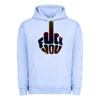 Pigment Grape Ice fuck you middle finger Urban Hoodie - artisFamous