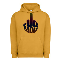 Pigment Peanut Butter fuck you middle finger Urban Hoodie - artisFamous